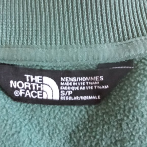 The North Face green and gray,full zip run track style jacket Size Small - Picture 3 of 8